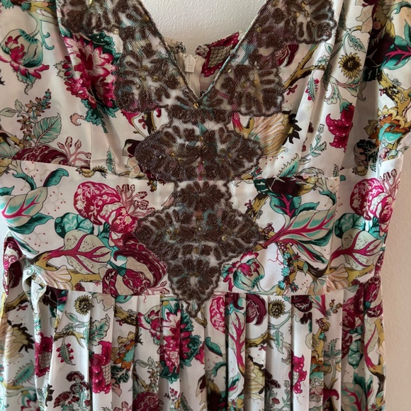 💥ULTRA RARE Anthropologie Plenty Tracy Reese Dress Size 12 floral spring - Picture 6 of 16